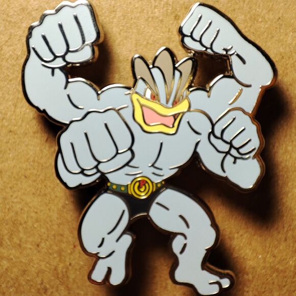 Pokemon TCG Machamp Enamel Pin Official Nintendo Lapel Badge Brooch Figure - Picture 1 of 3